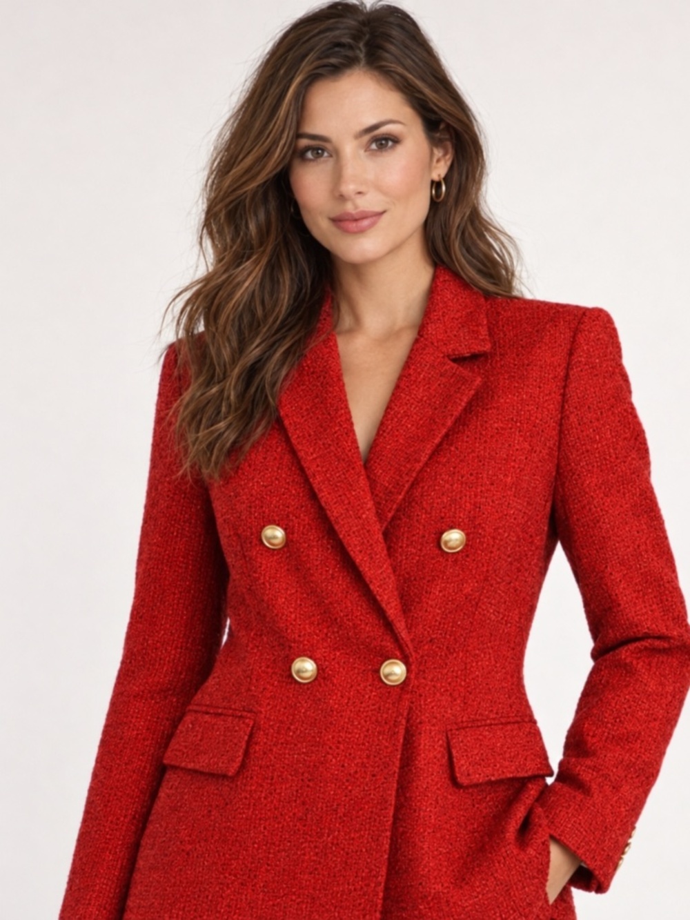 *NEW* Nanette Lepore Red Riding Hood Jacket / Blazer, Pearl Buttons, Size 8, NWT